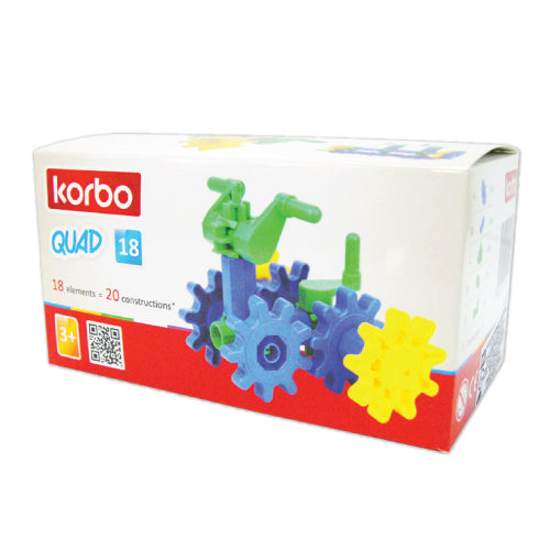 Блок играчки - моторче | Korbo | 18 парчиња