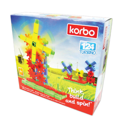 Блок играчки - ветерница | Korbo | 124 парчиња