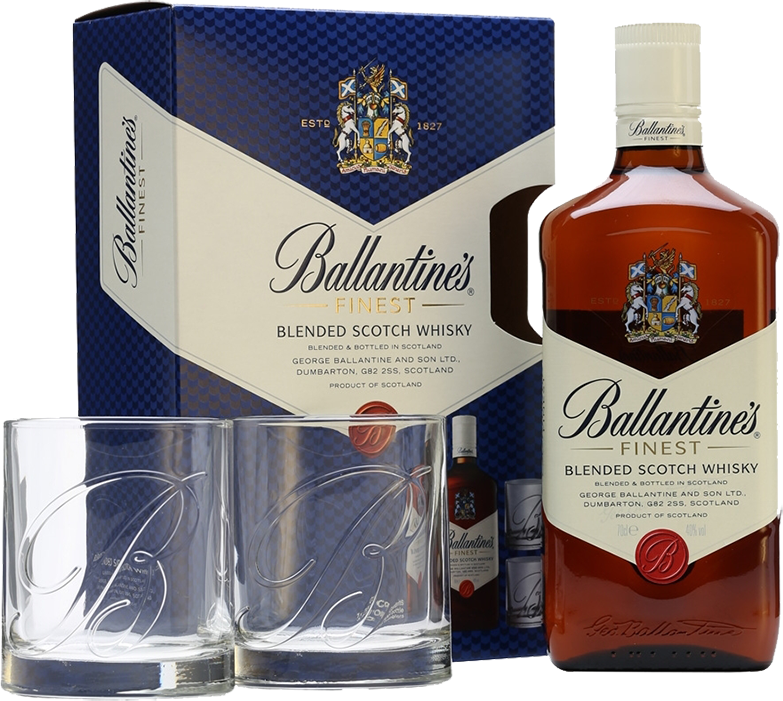 Виски | Ballantine's Finest | 2 чаши |  0.7 l