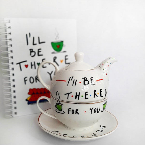Дводелен порцелански чајник | I'll Be There For You | Тиноски
