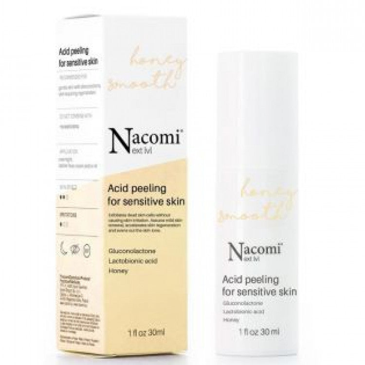Ексфолијант пилинг за осетлива кожа | Nacomi | Next Level Acid Exfoliator | 30 ml