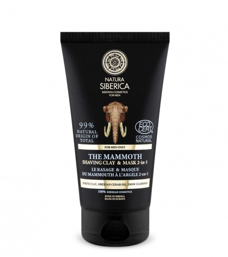 Маска и глина за бричење за мажи - The Mammoth | Natura Siberica | 150 ml