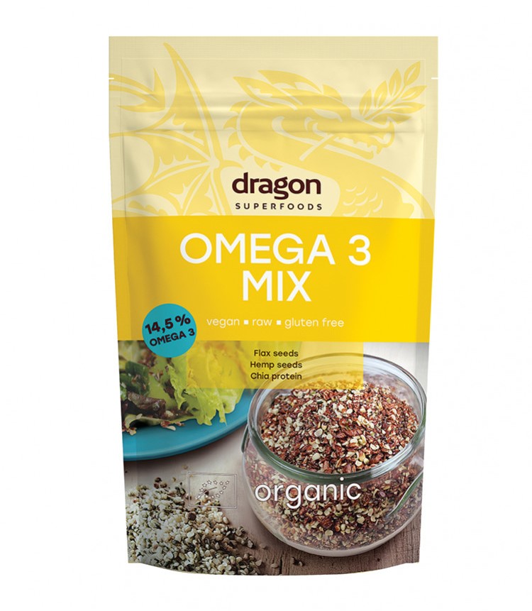Органска безглутенска мешавина од омега 3 | Dragon Superfoods | 200 gr