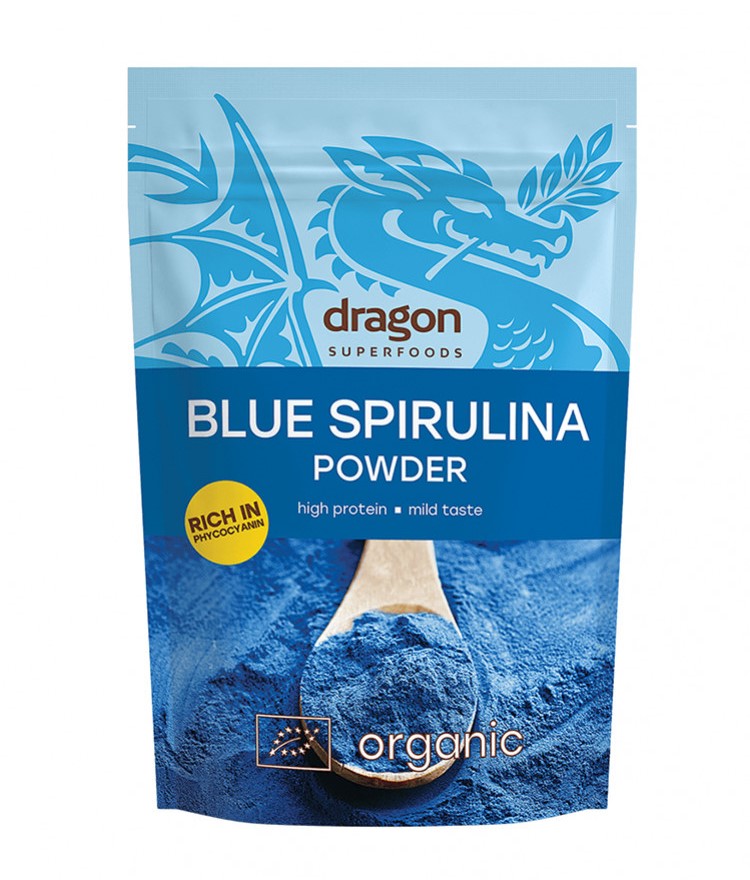 Органска сина спирулина во прав | Dragon Superfoods | 75 gr