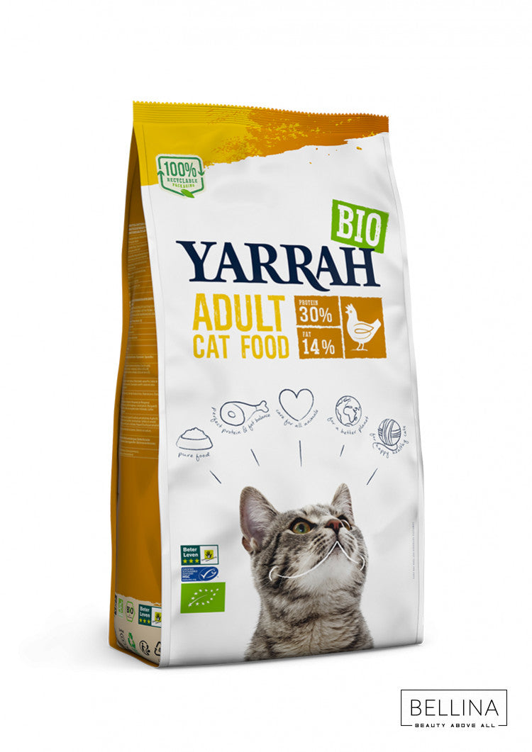 Органска сува храна за мачки од пилешко месо | Yarrah | 2.4 kg
