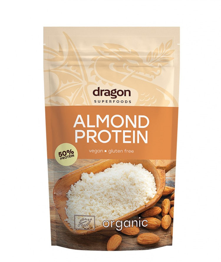 Органски безглутенски 50% протеински шејк од бадем | Dragon Superfoods | 200 gr