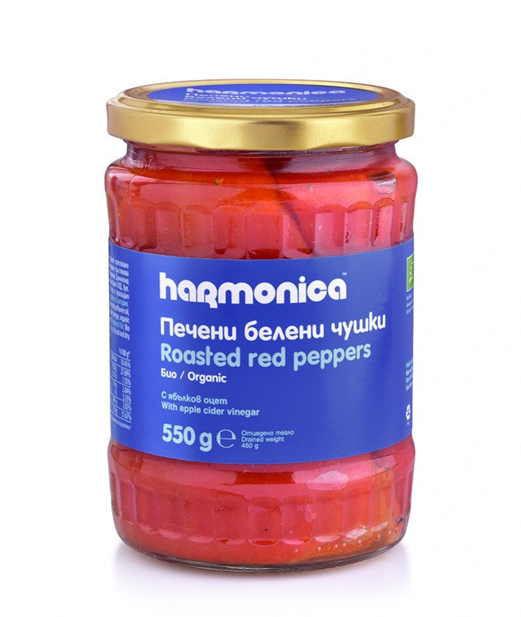 Органски печени црвени пиперки | Harmonica | 550 gr