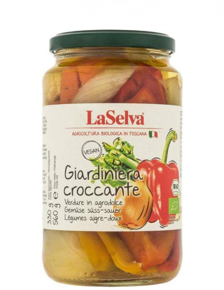 Органски слатко кисел зеленчук во тегла | La Selva | 560 gr