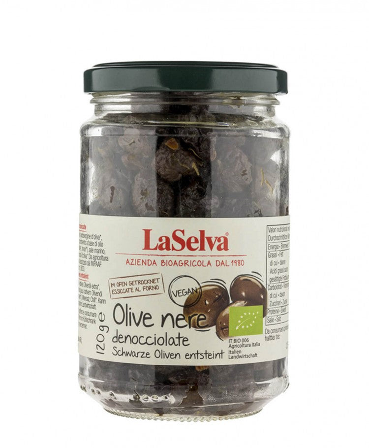 Органски црни маслинки без семка | La Selva | 120 gr