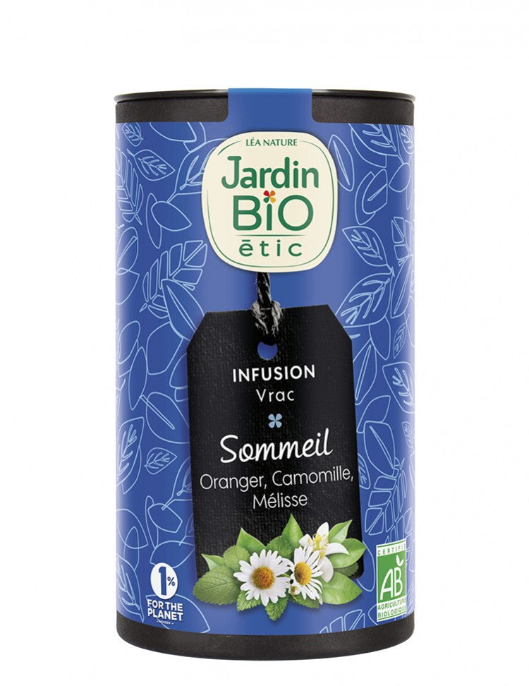 Органски чај за добар сон од камилица, маточина и цвет од портокал | Jardin Bio | 50 gr