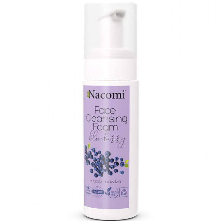 Пена за чистење лице | Nacomi | Face cleansing foam blueberry | 150 ml