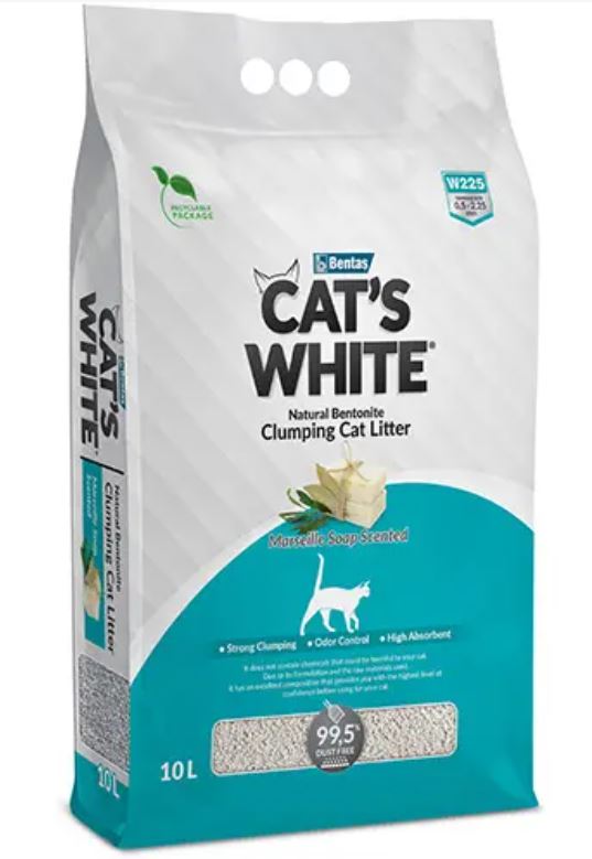 Песок за маче со мирис на сапун | Cats White | 8.5 kg
