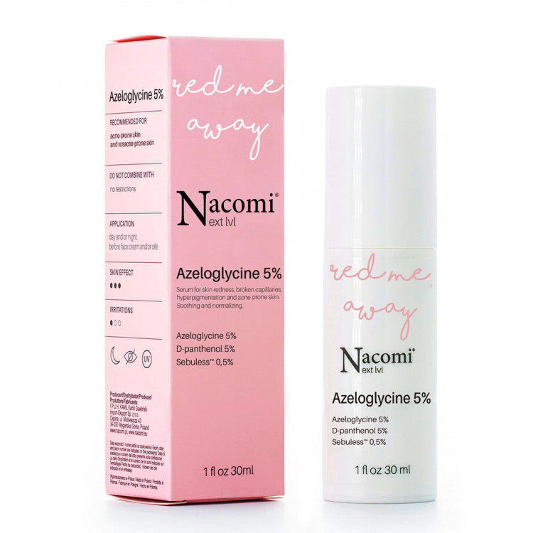 Серум за кожа склона кон розацеа | Nacomi | Next Level Serum Azeloglycine 5% | 30ml