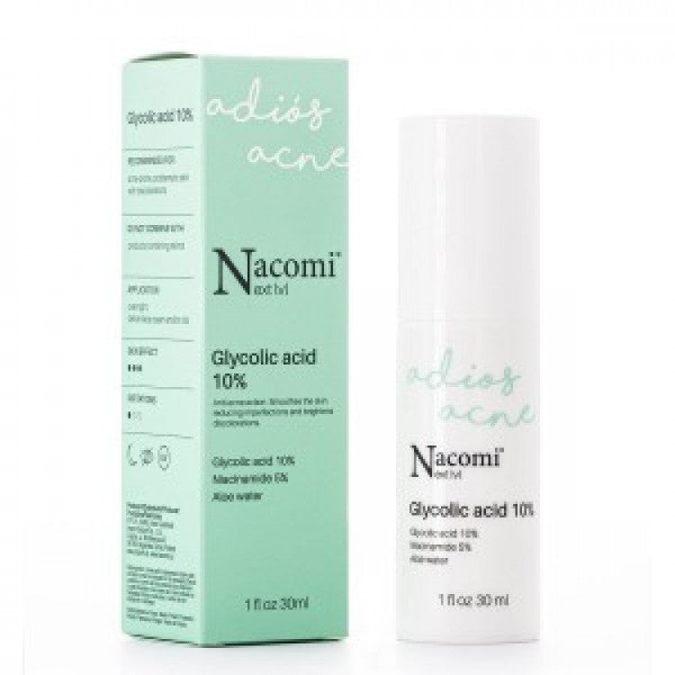 Серум за лице | Nacomi | Glycolic acid serum 10% | 30 ml