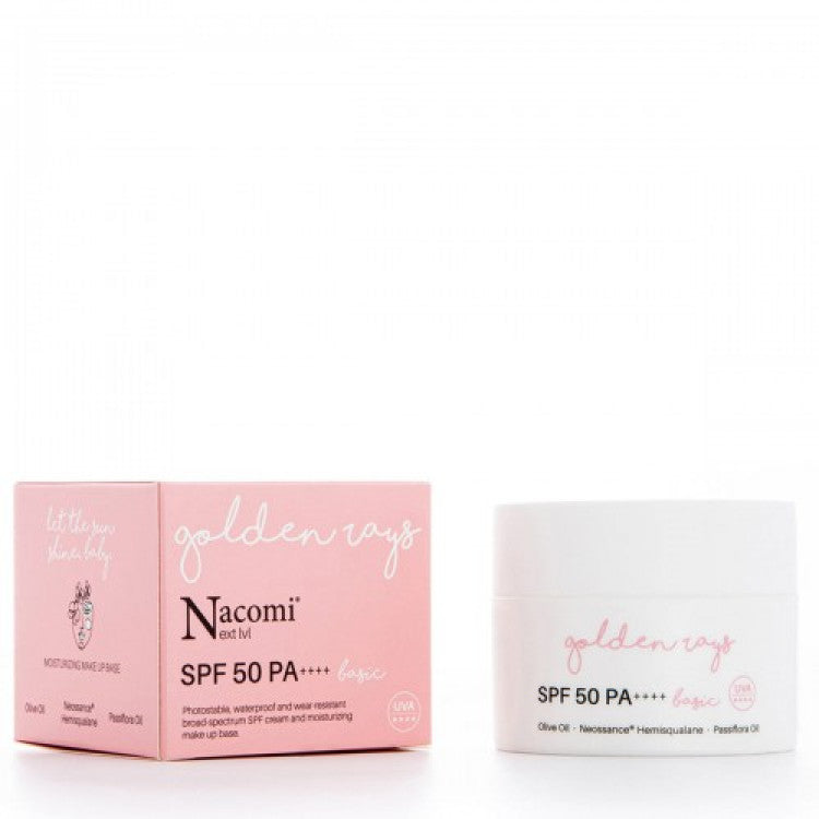 Водоотпорен крем за лице | Nacomi | Moisturizing Face Cream | SPF 50 | 50 ml
