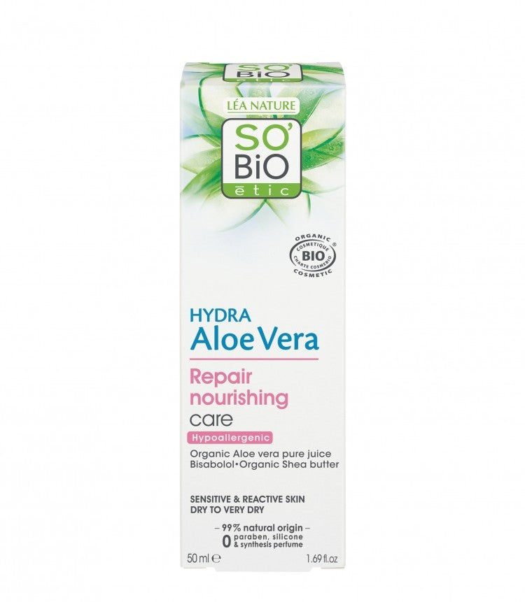 Хипоалергенска крема за лице | Hydra Aloe Vera | 50 ml