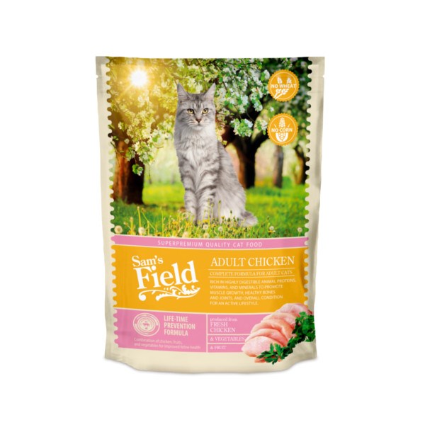 Храна за мачки | Sam' Field | Adult Chicken 45%