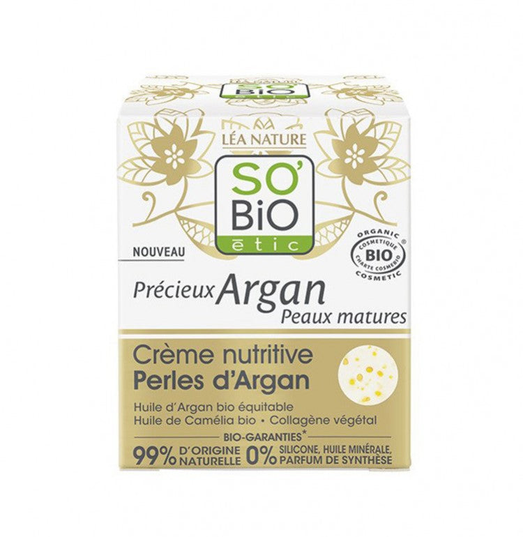 Хранлива крема за лице со арганови гранули за зрела кожа | Precieux Argan | 50 ml