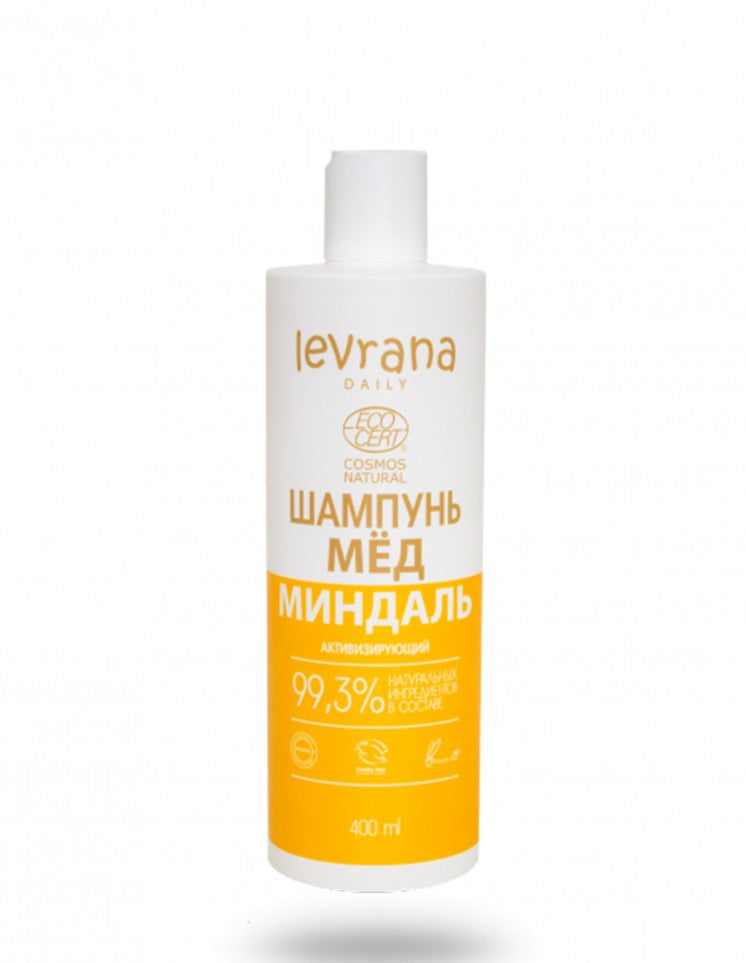 Шампон за зајакнување коса од мед и бадем | Levrana | 400 ml