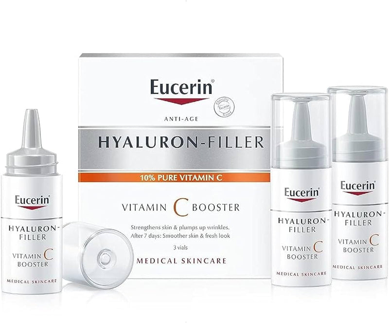 Бустер серум | Eucerin Hyaluron-Filler Vitamin C | 3x8ml