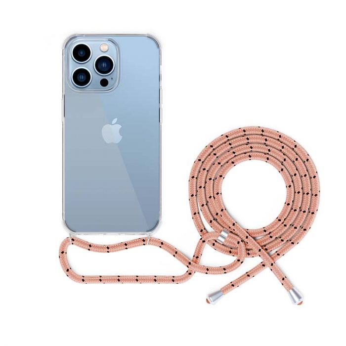 Футрола со врвца | Epico | iPhone 14 Pro Max | розева