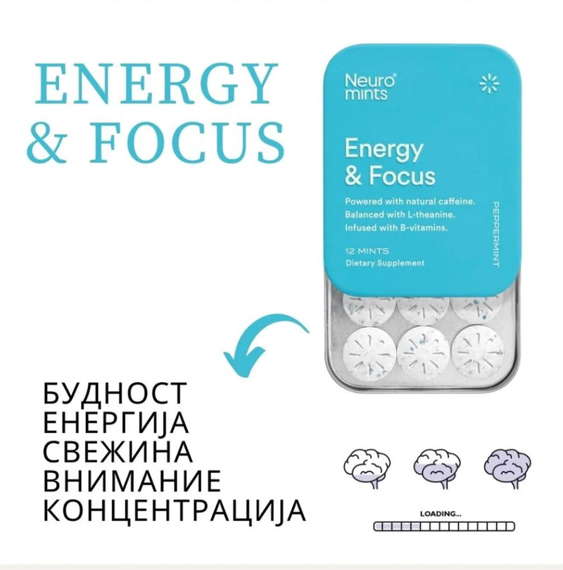 Медицински гуми за жвакање - Energy & Focus | Neuro Gum