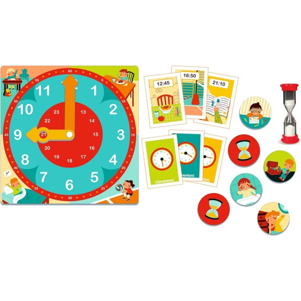 Едукативна игра за учење на време | Clementoni | 5+ години