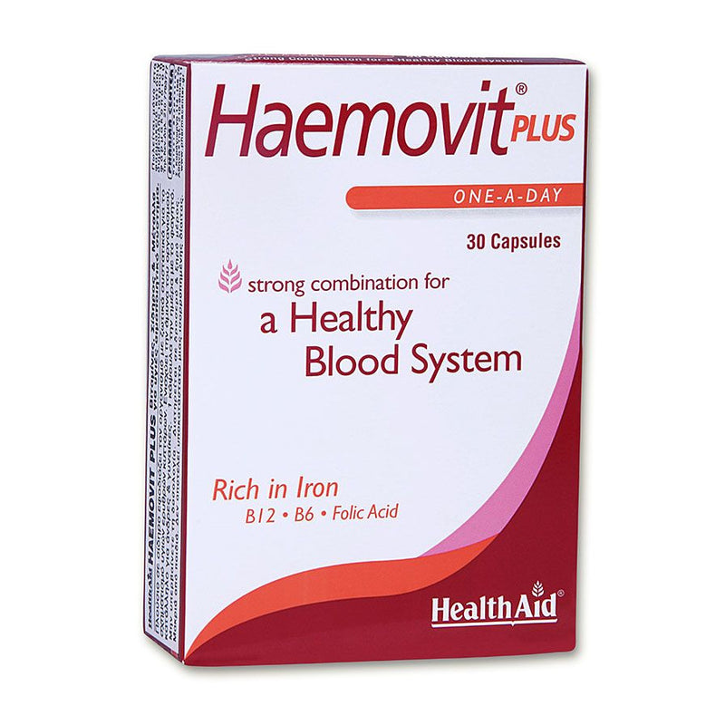 Капсули за одржување на железо во крвта | Haemovit Plus | 30 капсули