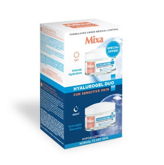 Сет - дневна и ноќна крема за лице | Mixa | 50ml + 50ml