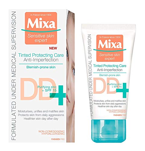 Крема за лице со пигментација | DD Cream | Mixa | SPF 15 | 50ml