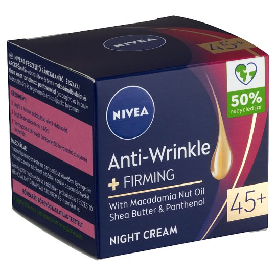 Ноќна крема за лице | Nivea | Anti Wrinkle 45+ | 50ml