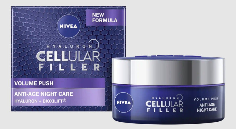 Ноќна крема против брчки | Nivea | Cellular Volume Filler | 50ml