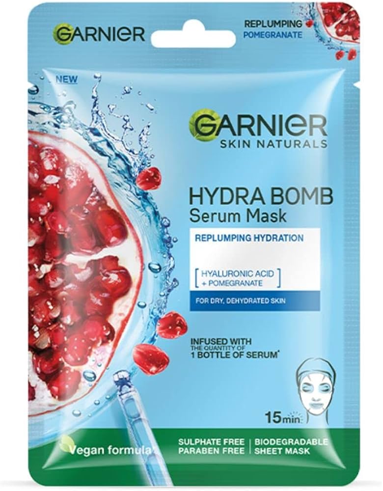 Маска за лице за дехидрирана кожа - Hydra Bomb | Garnier