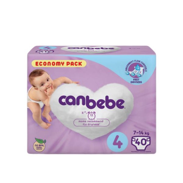 Пелени за бебиња | Canbebe 4 | 7-18 kg | 40 пелени