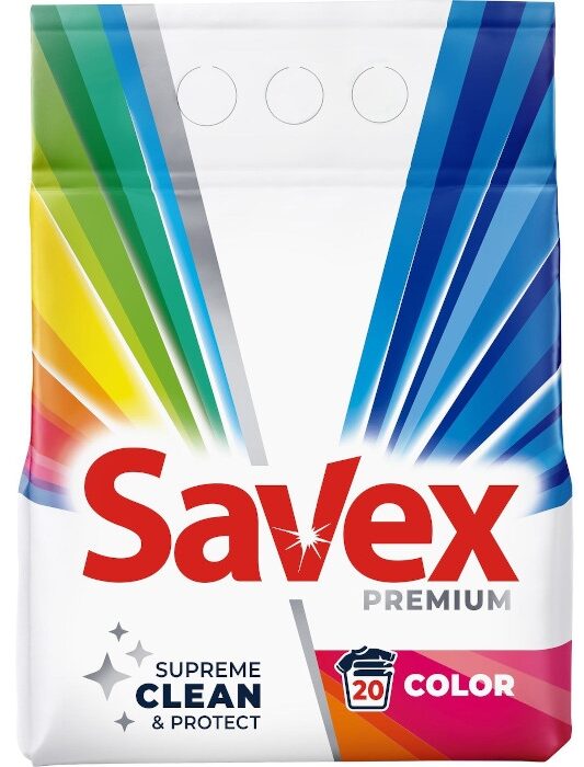 Прашок за перење алишта | Savex Premium | Colors | 2kg