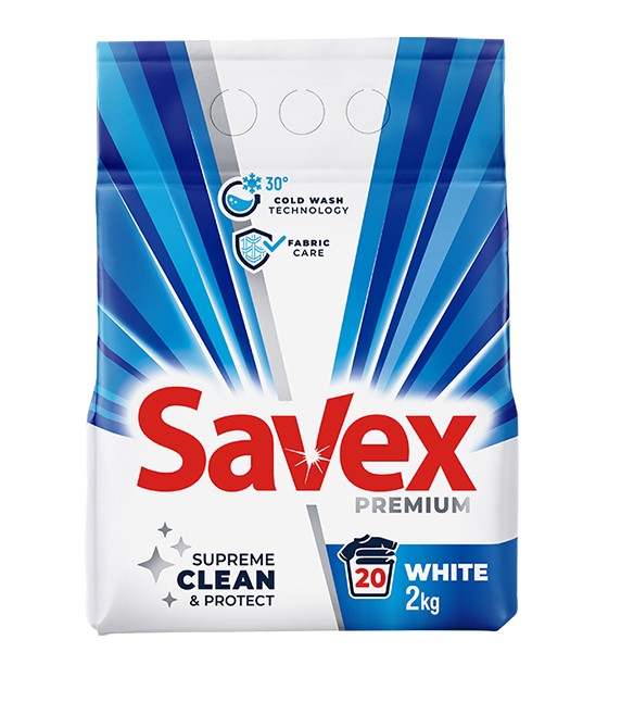 Прашок за перење алишта | Savex | White | 2kg
