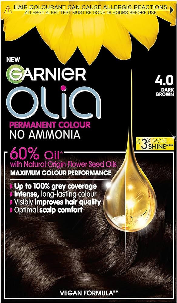 Фарба за коса - Olia | Garnier | 4.0 Dark Brown