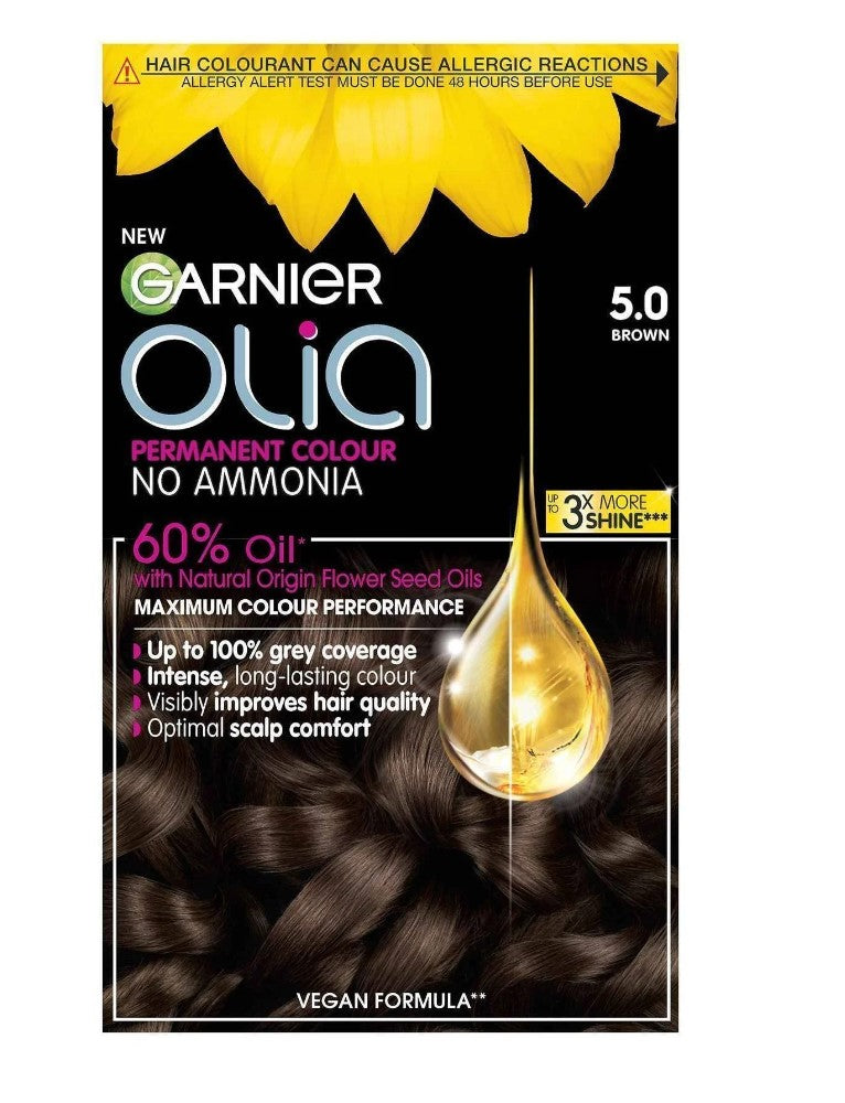 Фарба за коса - Olia | Garnier | 5.0 Brown