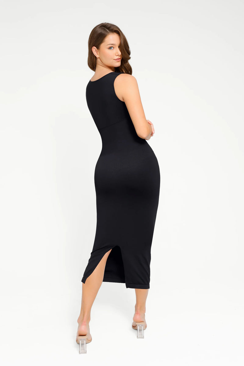 Фустан | Square Neck Midi Dress | Lily MK