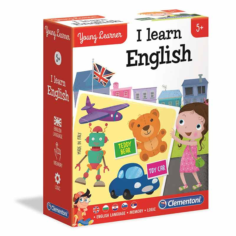 Играчка - едукативен сет за англиски јазик | Clementoni | I Learn English | 5+ години