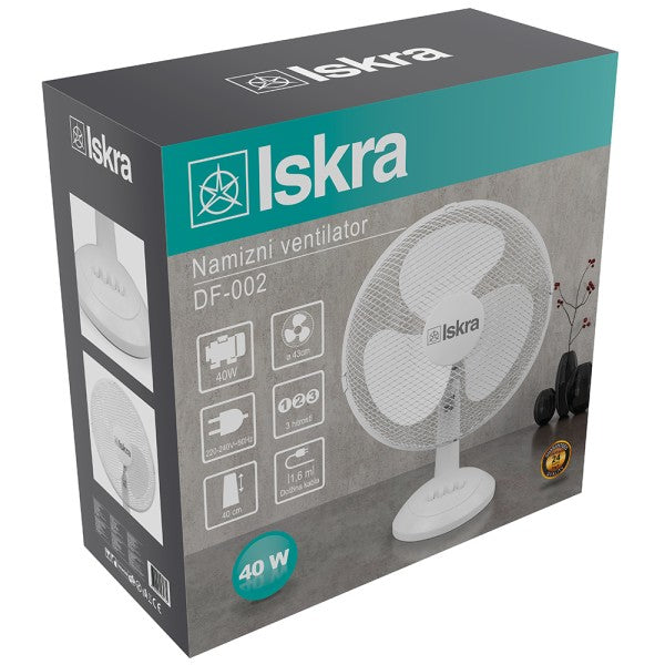Вентилатор за на маса | ISKRA|  DF-002