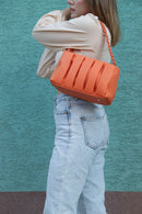 Плисирана чанта за на рамо со ланче | DSN | 5843