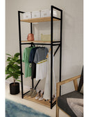 Метална конструкција со полици и закачалки | Olivia