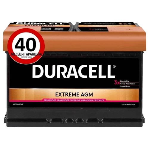 Акумулатор | Duracell | Extreme 80AH AGM
