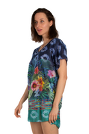 Туника | Aker | Тегет со цветен принт