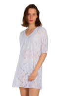 Туника | Aker | Бела со чипка