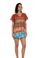 Шарена туника со принт | Aker