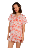 Туника | Aker | Принт со листови | Црвена