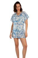 Туника | Aker | Принт со листови | Сина