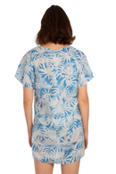 Туника | Aker | Принт со листови | Сина